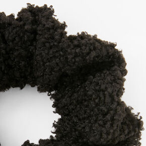 Black Teddy Hair Scrunchie,