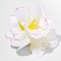 White Orchid Flower Hair Claw,
