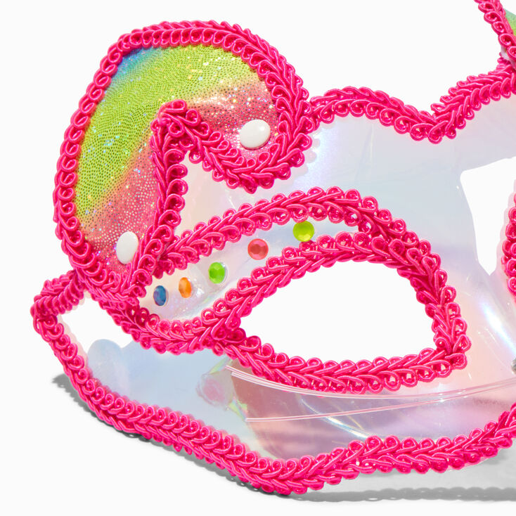 Rainbow Ears Cat Mask,