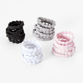 Claire&#39;s Club Scalloped Hair Ties - 24 Pack,