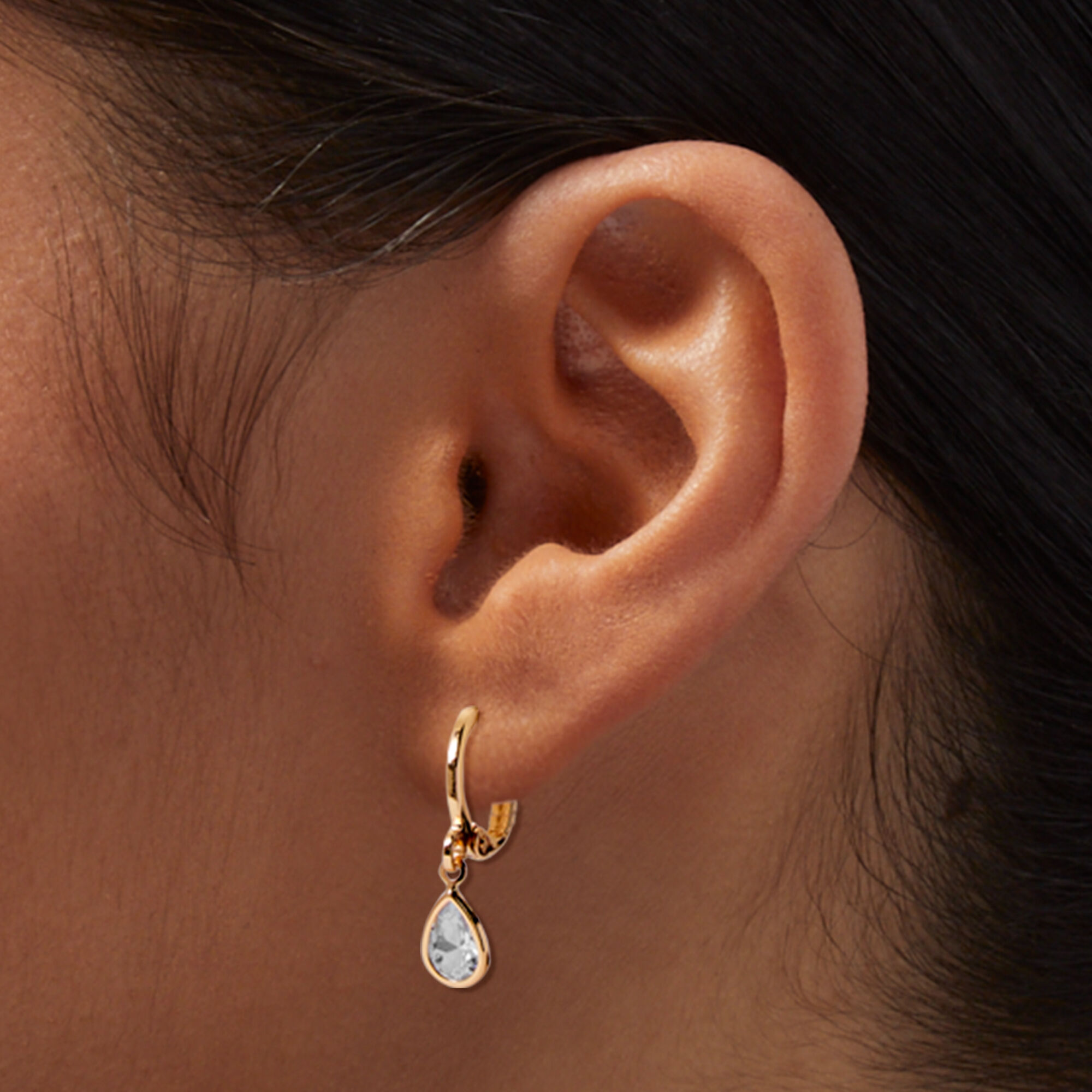 Little girl huggie earrings discount