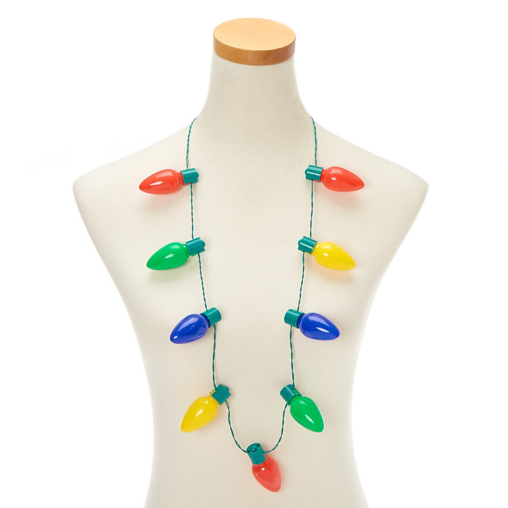 Light Up Christmas Lights Necklace