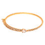 Gold Rhinestone Teardrop Cuff Bracelet,