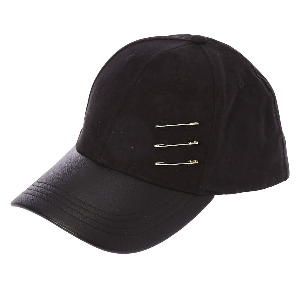 suede leather baseball cap