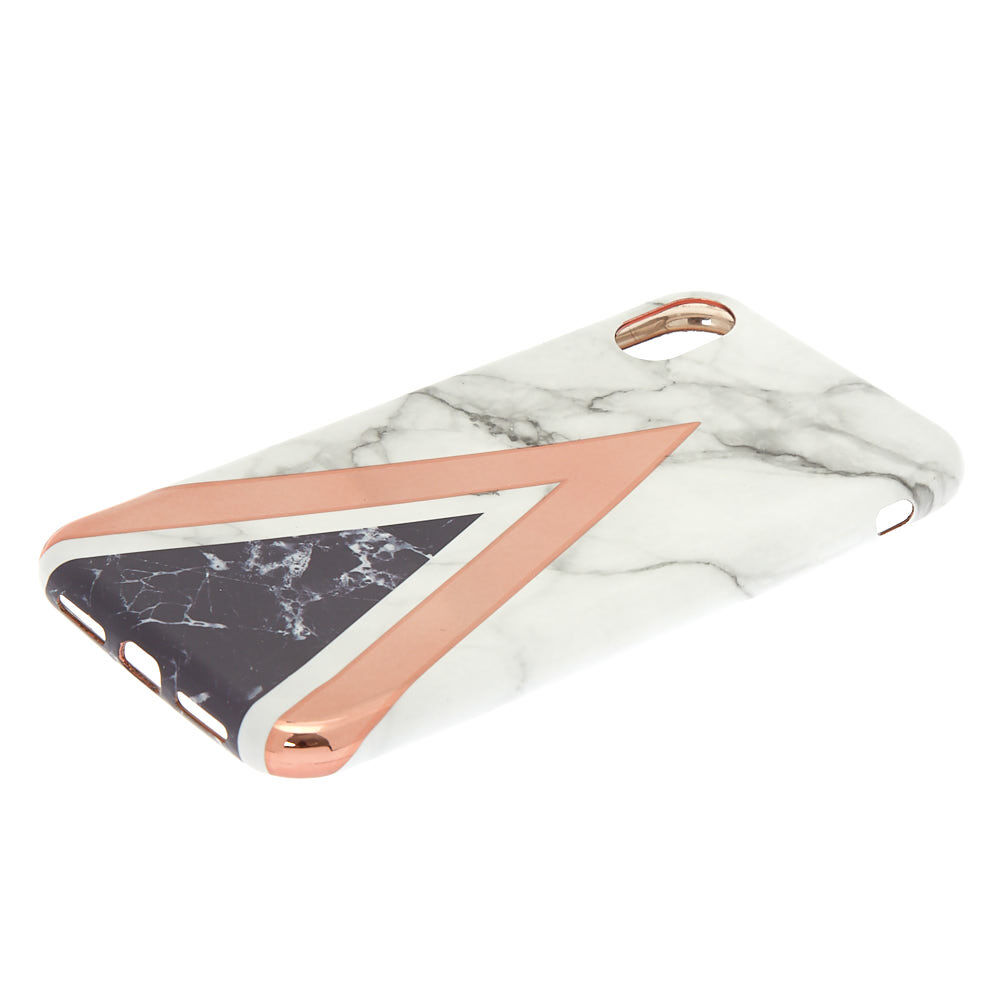 Geometric Marbled Phone Case - Fits iPhone XR,