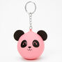 Panda Stress Ball Keychain - Pink,