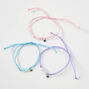 Bracelets en cordon r&eacute;glables tortue pastel best friends - Lot de 3,