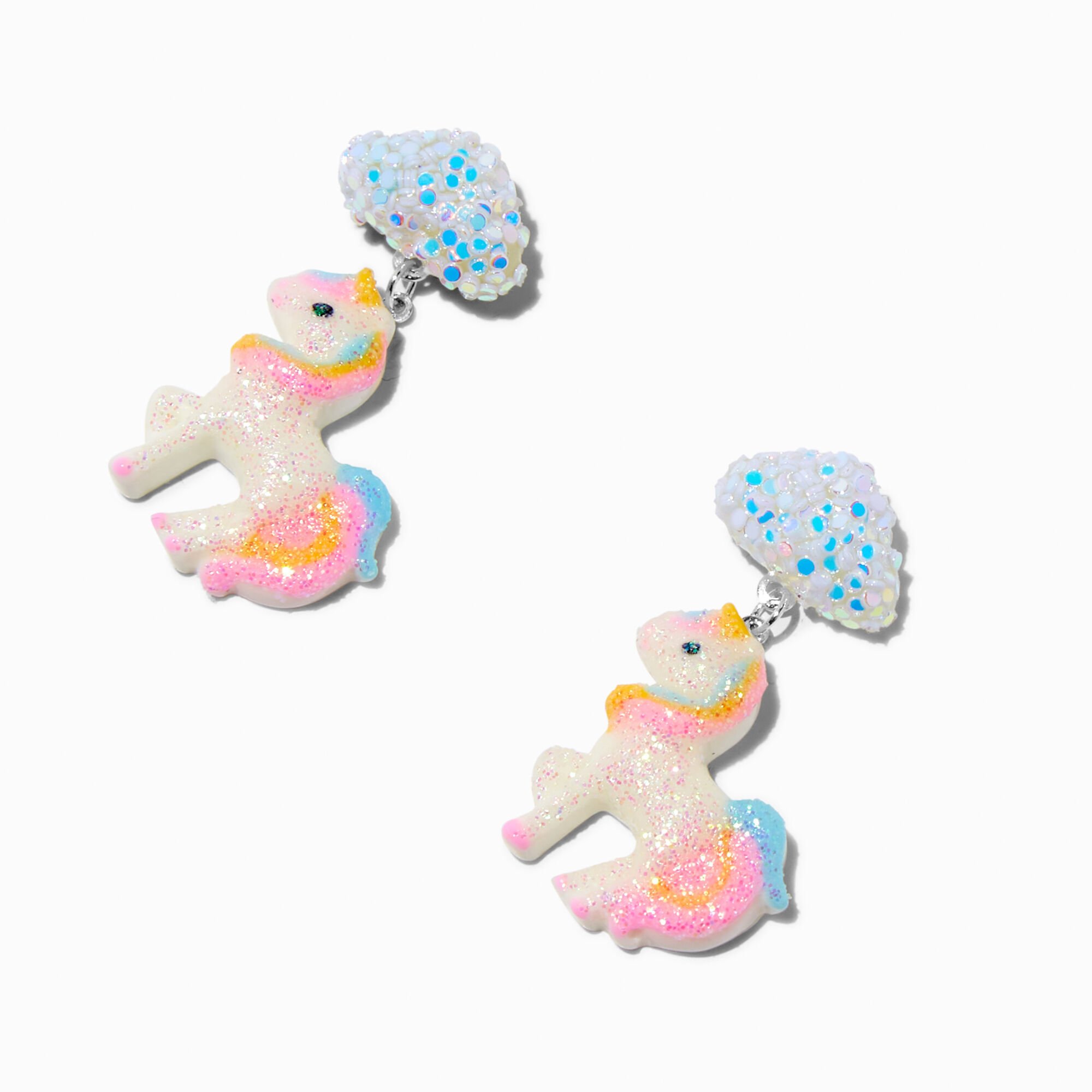Puffy Unicorn Drop Earrings,