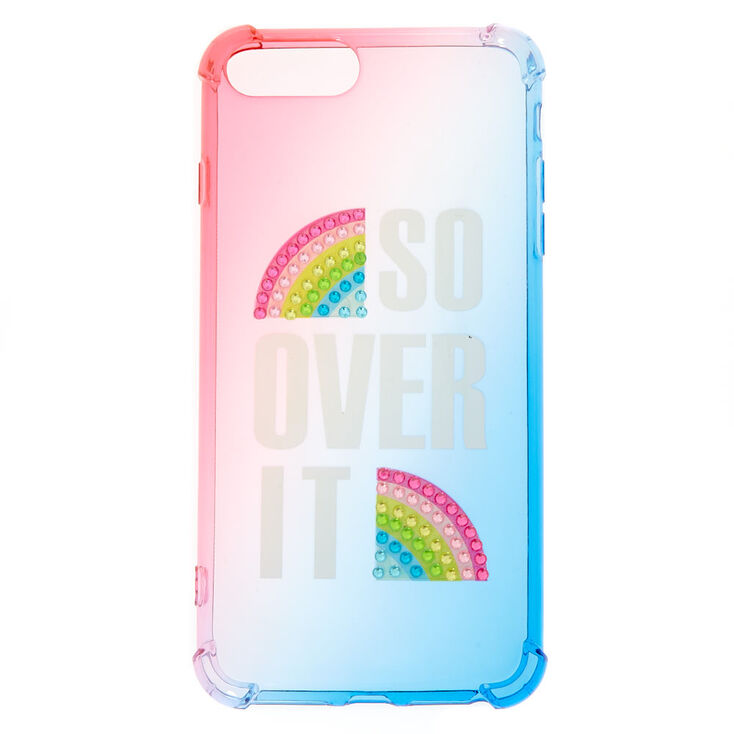 Coque de portable protectrice arc-en-ciel &laquo;&nbsp;So Over It&nbsp;&raquo; - Compatible avec iPhone 6/7/8,