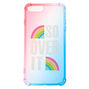 Coque de portable protectrice arc-en-ciel &laquo;&nbsp;So Over It&nbsp;&raquo; - Compatible avec iPhone 6/7/8,
