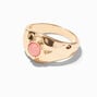 Gold-tone &amp; Pink Geometric Rings - 10 Pack,
