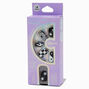 Black &amp; White Y2K Medium Oval Vegan Faux Nail Set - 24 Pack,