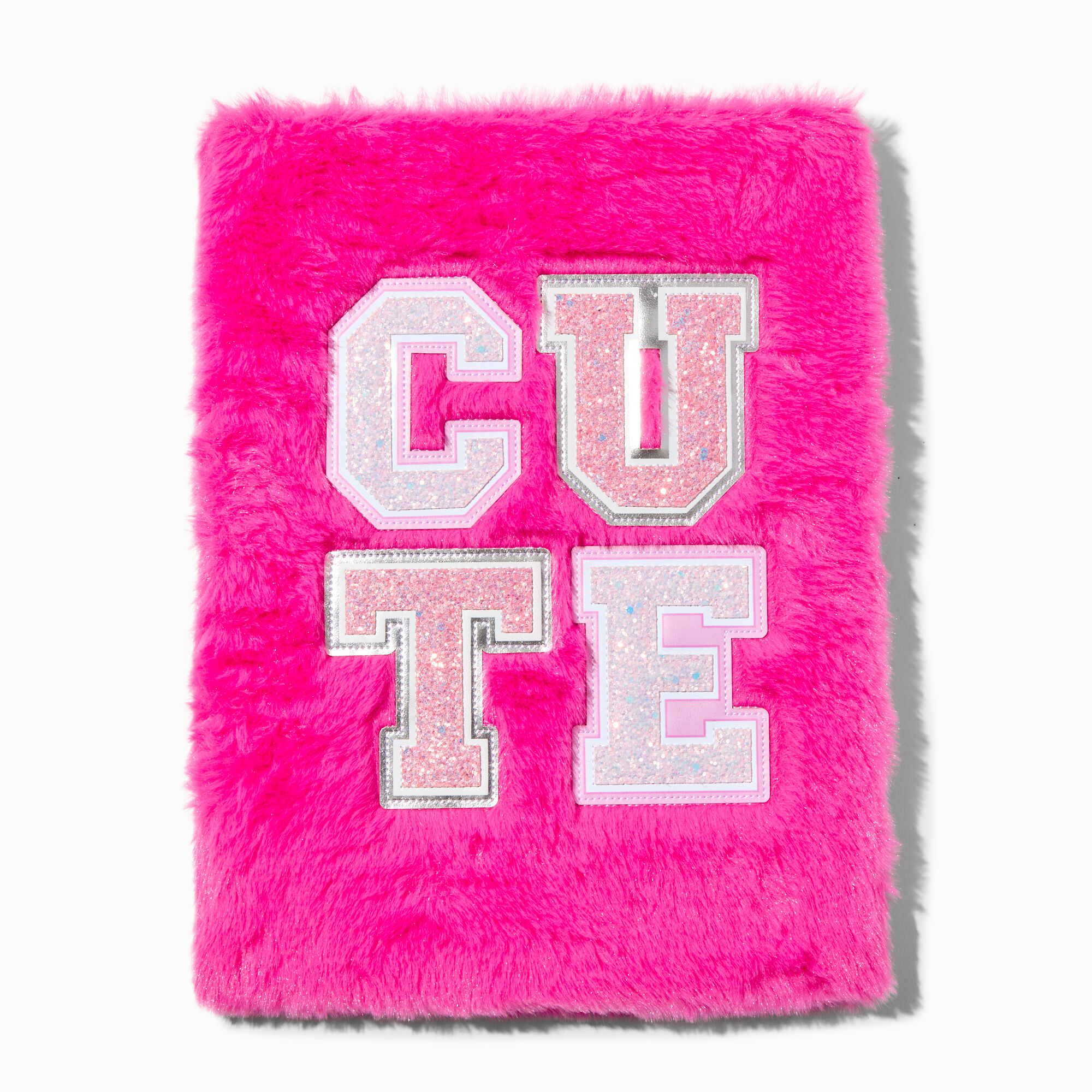 View Claires Cute Varsity Sketchbook Pink information