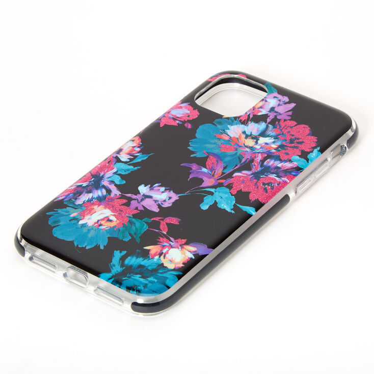 Dark Floral Protective Phone Case - Fits iPhone 11 | Claire's US
