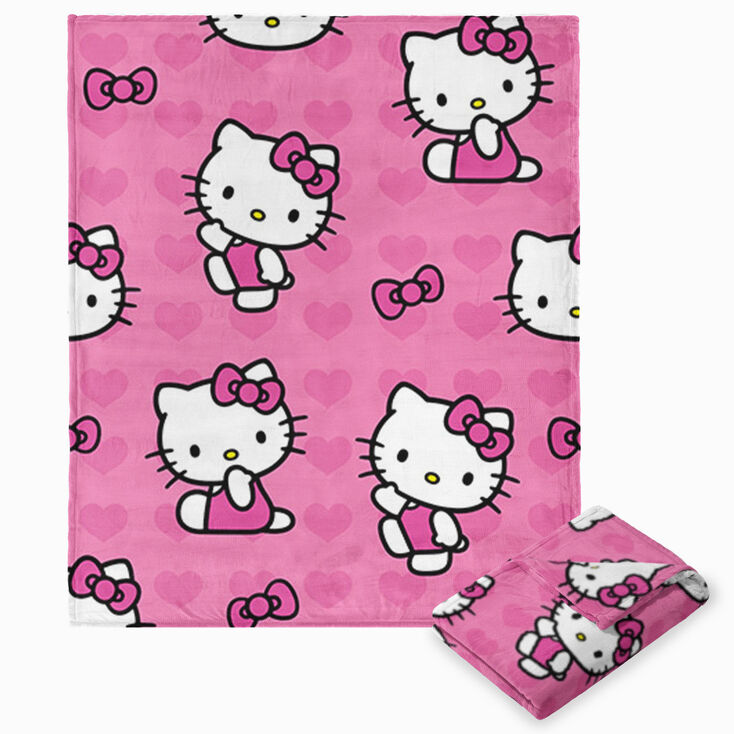 Hello Kitty&reg; I Love Pink Silk Touch Throw &#40;ds&#41;,