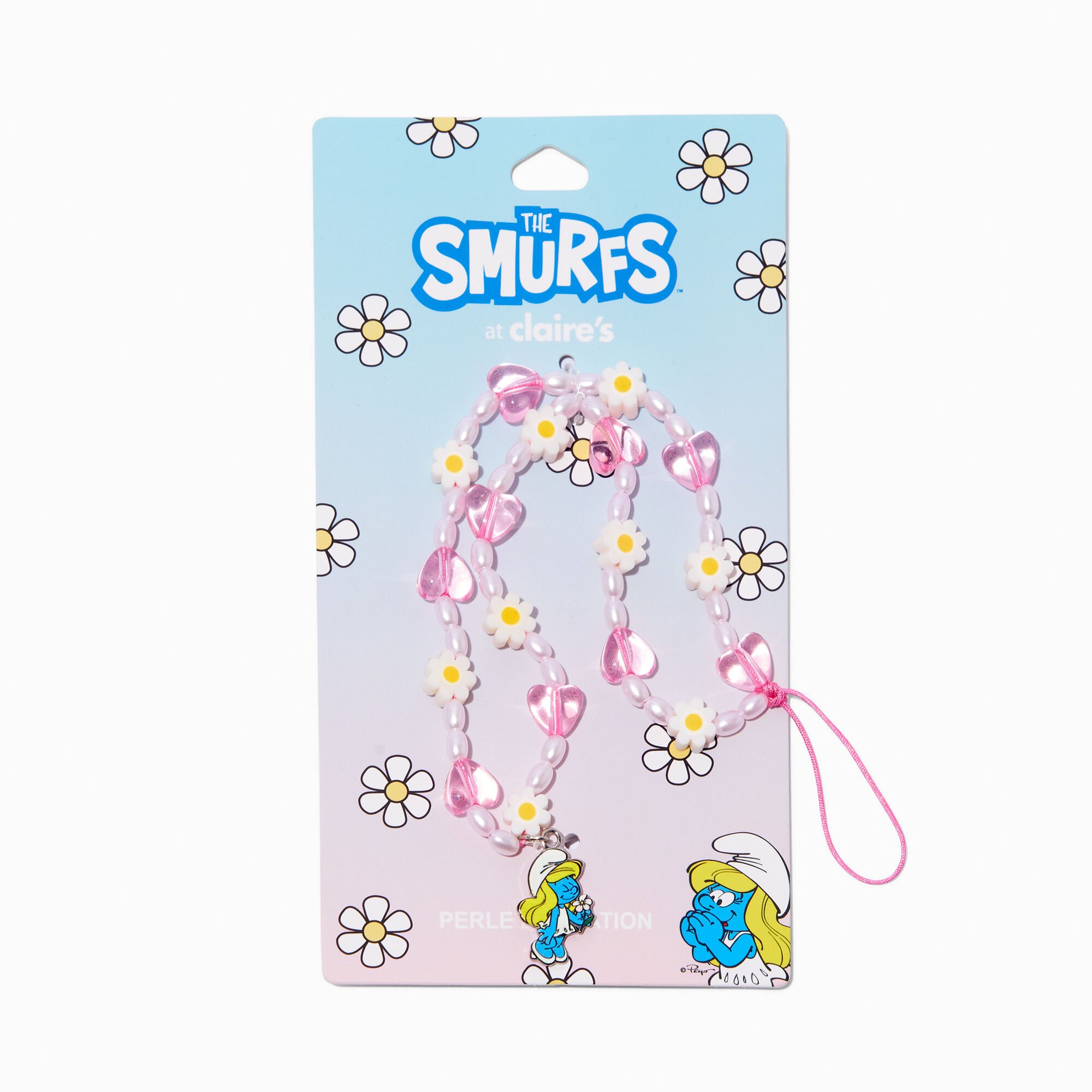 Dragonne pour portable perlée en exclusivité chez Claire's Les Schtroumpfs™,