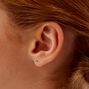 C LUXE by Claire&#39;s Sterling Silver 1/20 ct. tw. Lab Grown Diamond Star Stud Earrings,