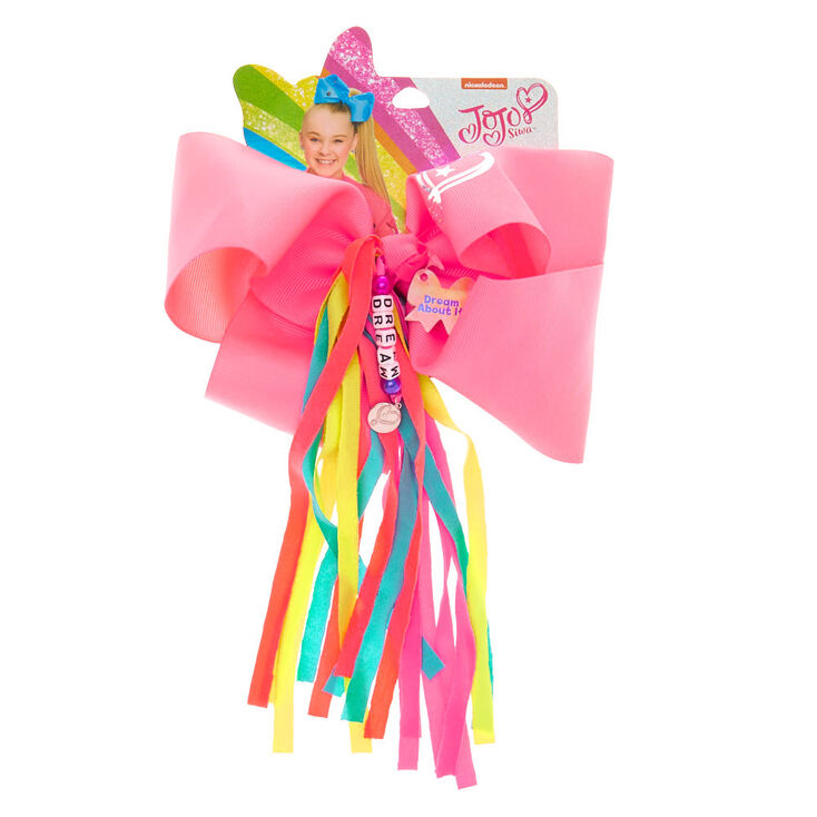 Claire's Gros nœud pour cheveux Dream About It JoJo Siwa™ - Rose fluo