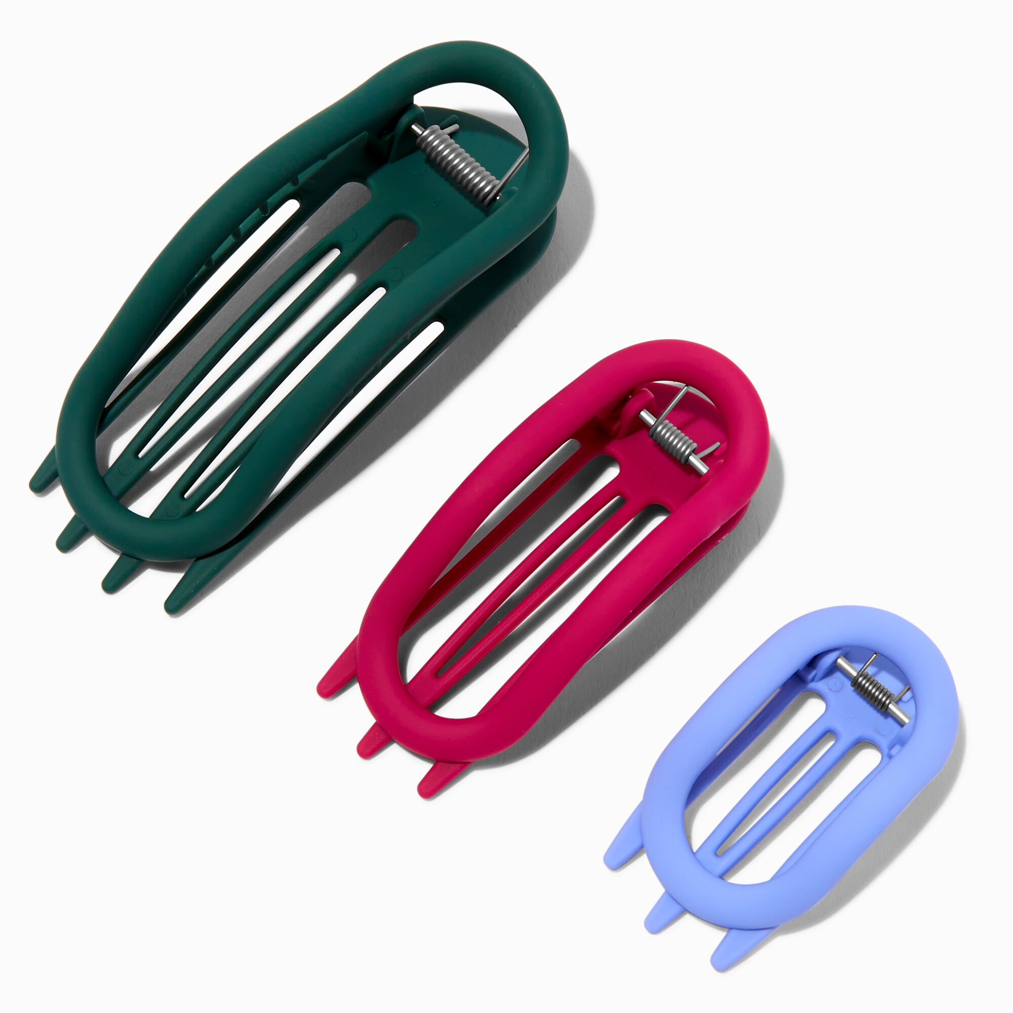 Open Oval Hair Claws - 3 Pack,