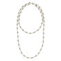 Long Glass Pearl Necklace,