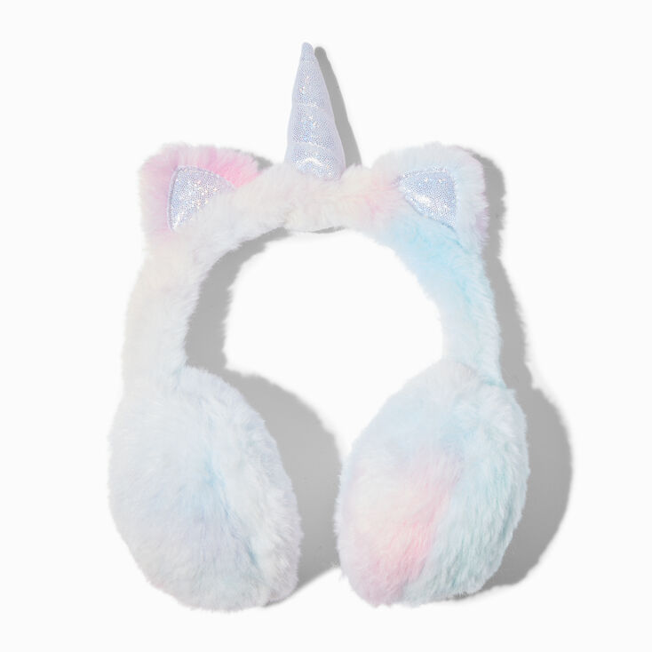 Claire&#39;s Club Rainbow Ombr&eacute; Unicorn Ear Muffs,