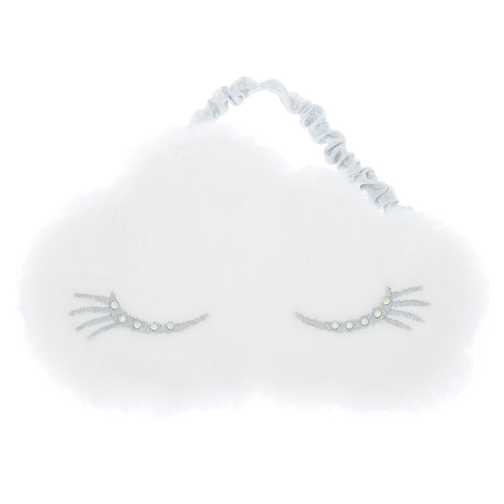 Furry Sleeping Mask &amp; Makeup Bag Set - Purple, 2 Pack,