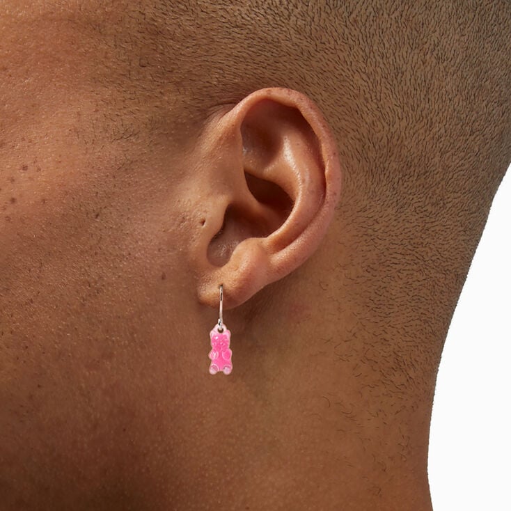 Glow In The Dark Gummy Bear Earrings Set - 6 Pack,