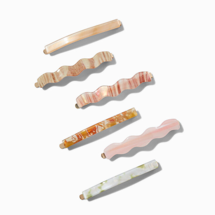 Wavy Boho Bobby Pins - 6 Pack,