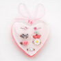 Claire&#39;s Club Charm Rings in Pink Heart Box - 7 Pack,