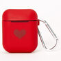 Red Heart Silicone Earbud Case Cover - Compatible With Apple AirPods&reg;,