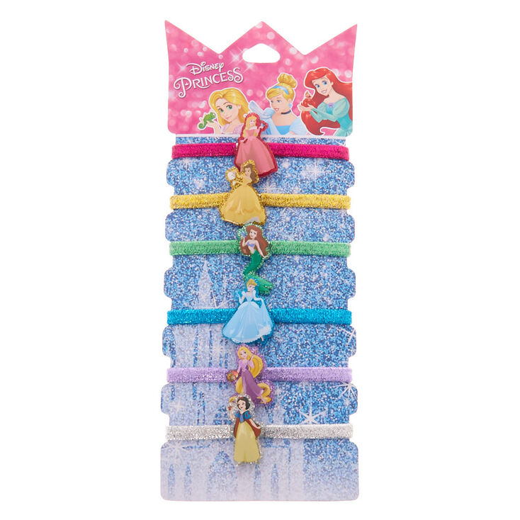 Claire's Élastiques à cheveux à paillettes ®Disney Princess - Lot de 6