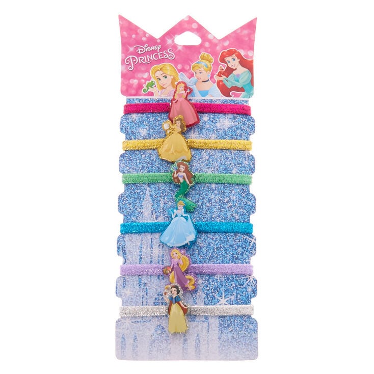 Claire's Élastiques à cheveux à paillettes ®Disney Princess - Lot de 6