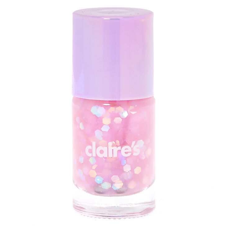 Purple Pastel Glitter Nail Polish,