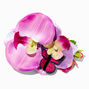 Butterfly &amp; Orchids Pink Flower Cluster Hair Clip,