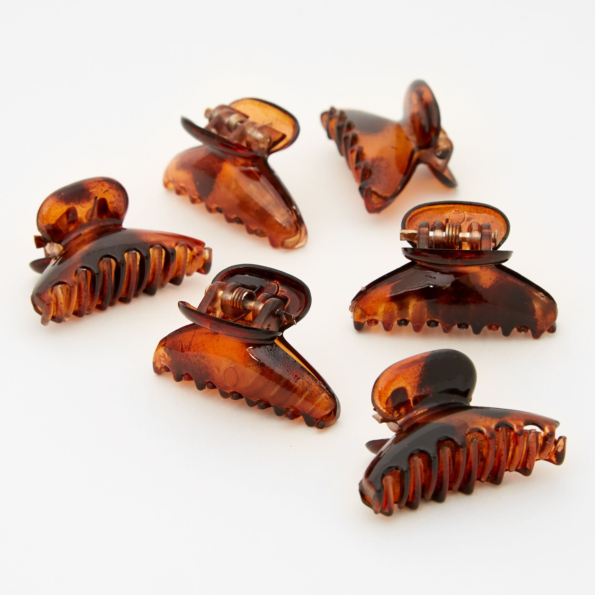View Claires Tortoise Shell Hair Claws 6 Pack information