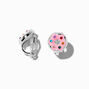 Crystal Donut Clip-On Stud Earring,