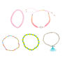 Rainbow Hamsa Hand Bracelets - 5 Pack,