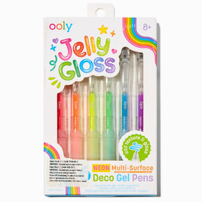 ooly&reg; Jelly Gloss Neon Multi-Surface Deco Gel Pens - 6 Pack,