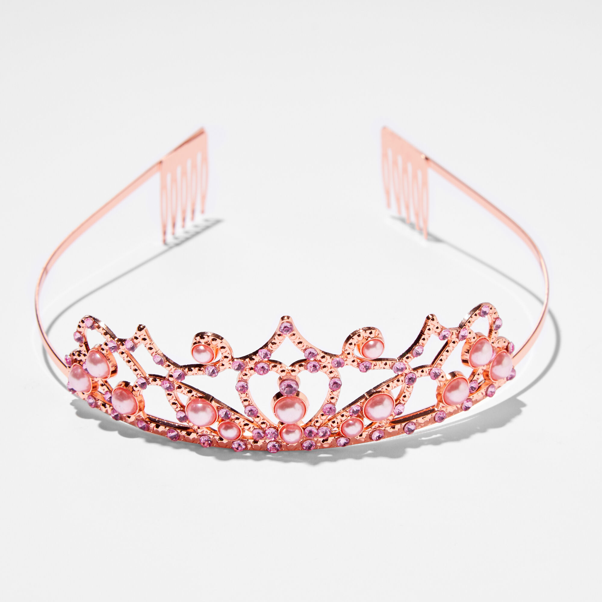 Claire's Club Pink Pearl Tiara,