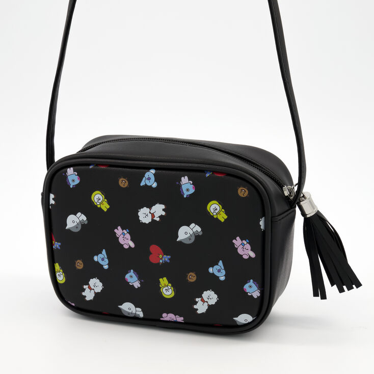 BT21&copy; Tassel Crossbody Bag &ndash; Black,