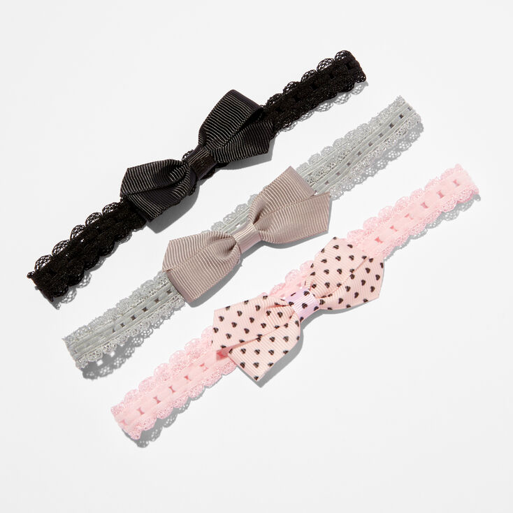 Claire&#39;s Club Edgy Crochet Headwraps - 3 Pack,