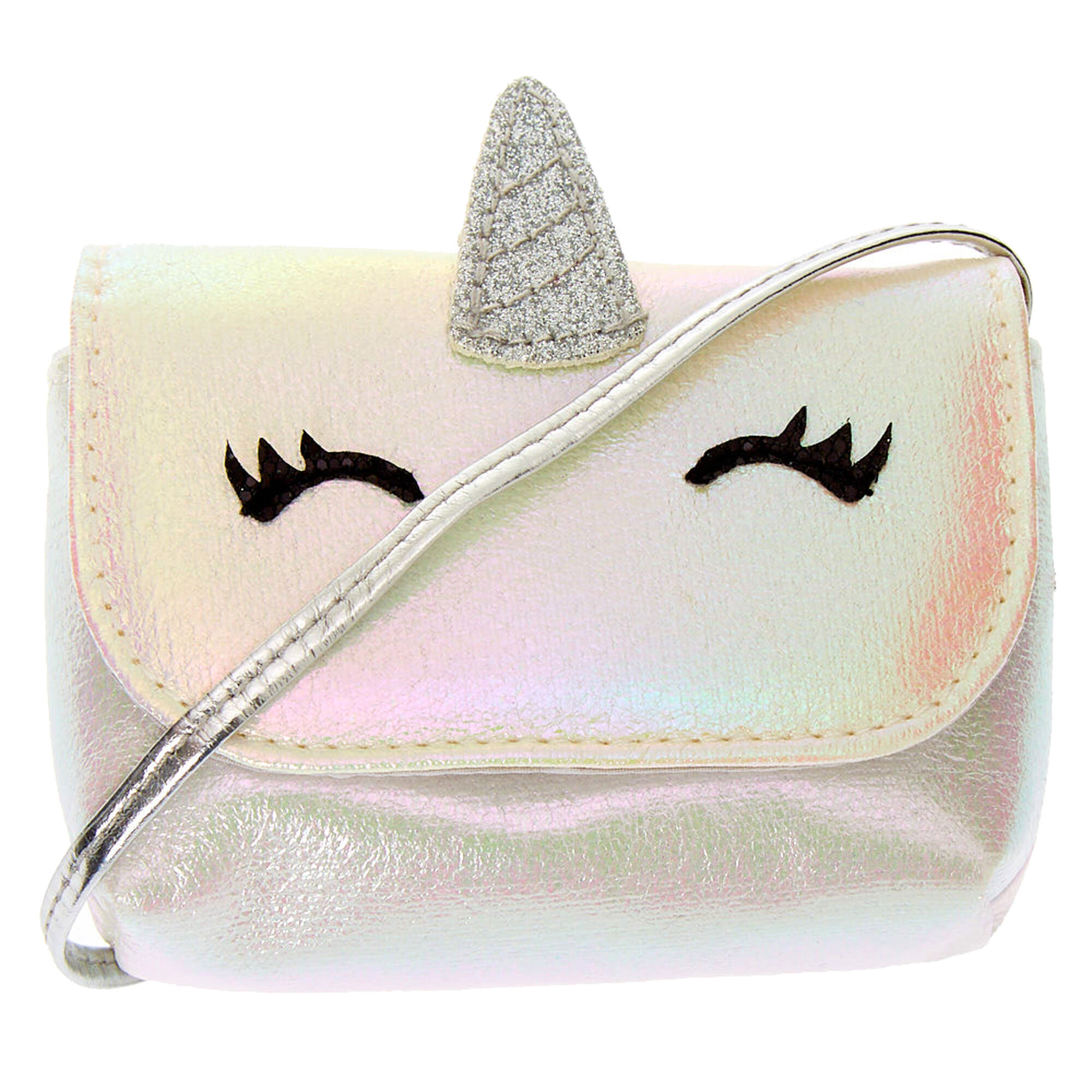 Claire's Club Status Icon Mini White Crossbody Bag