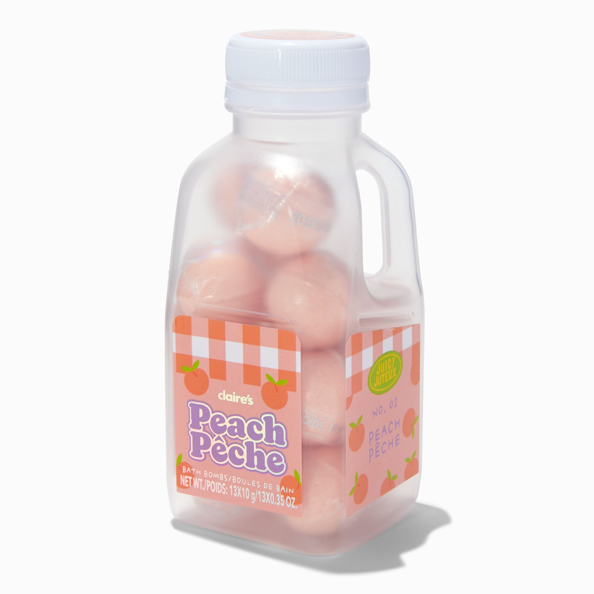 Peach Bath Bomb Jug - 13 Pack,
