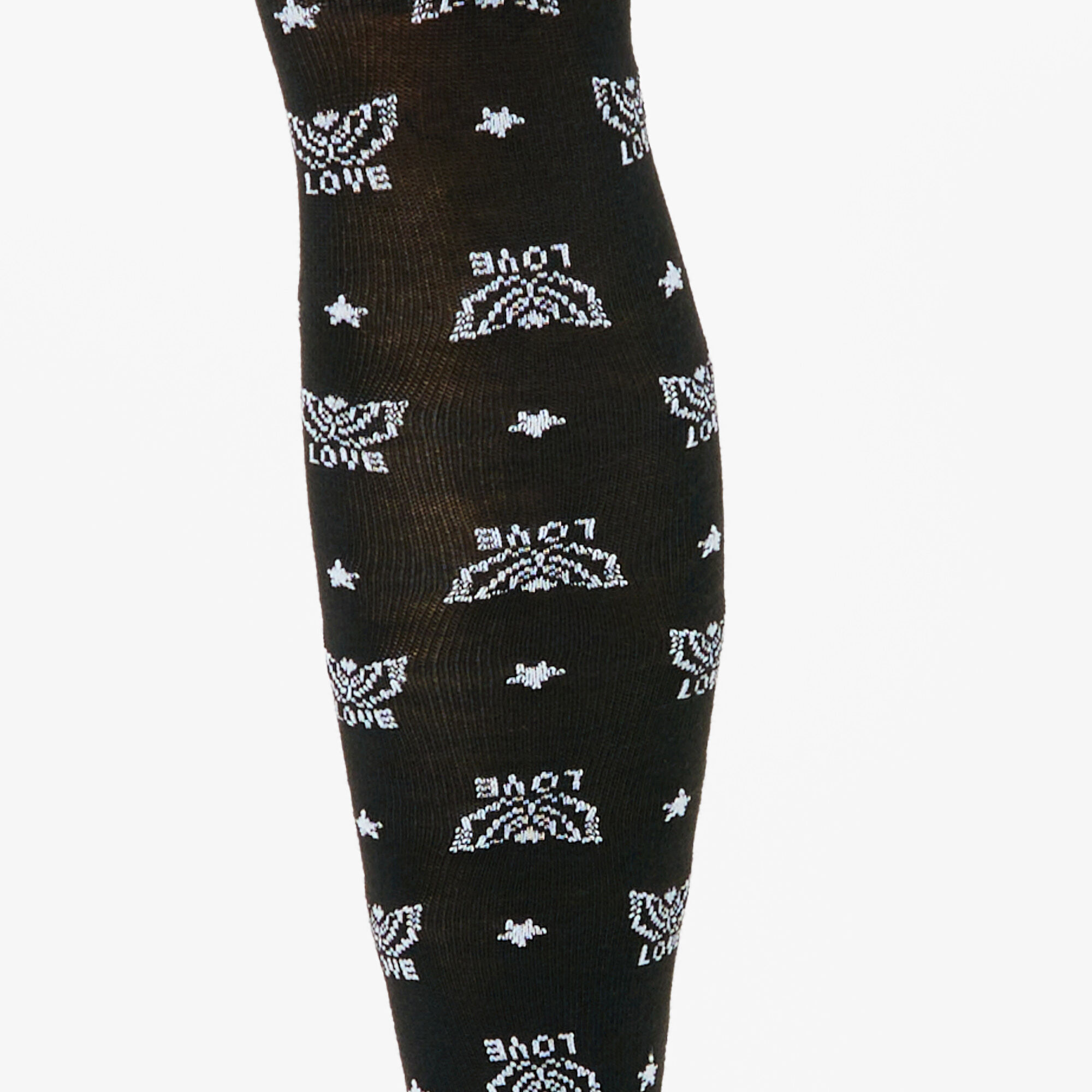 Chaussettes montantes ailes d’ange - Noir,