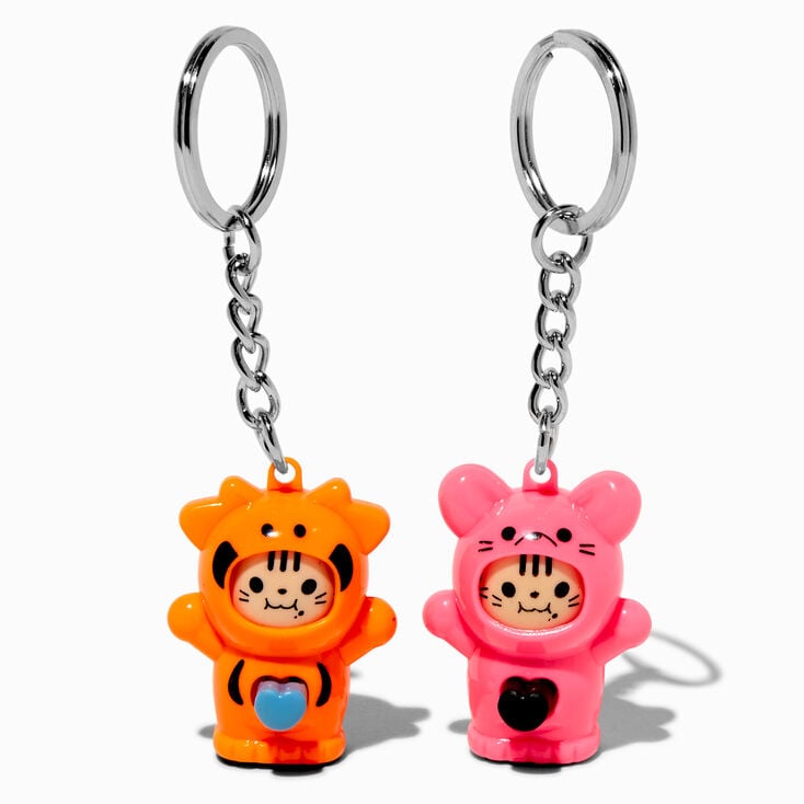 Best Friends Cat Fidget Toy Keychains - 2 Pack,