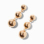Gold-tone Graduated Ball Linear Drop Earrings Earrings,