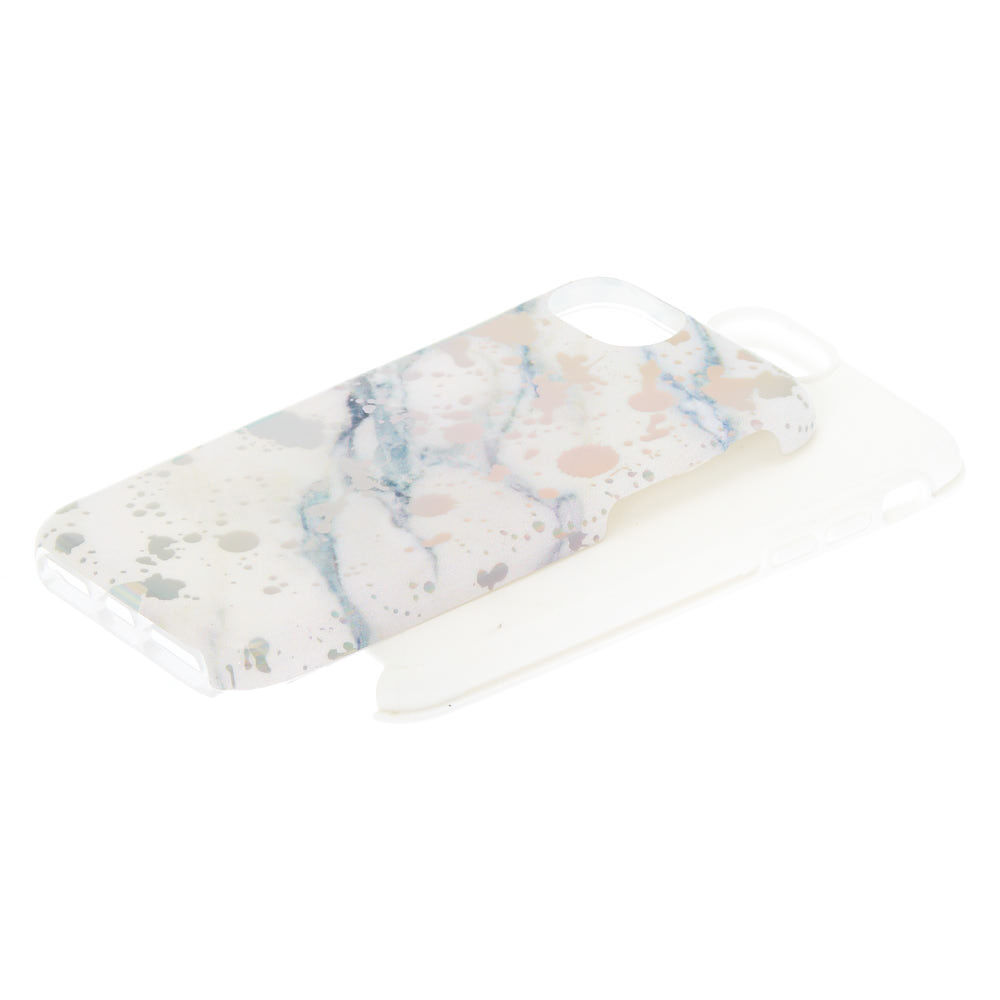 Marble Paint Splatter Protective Phone Case - Fits iPhone 6/7/8,
