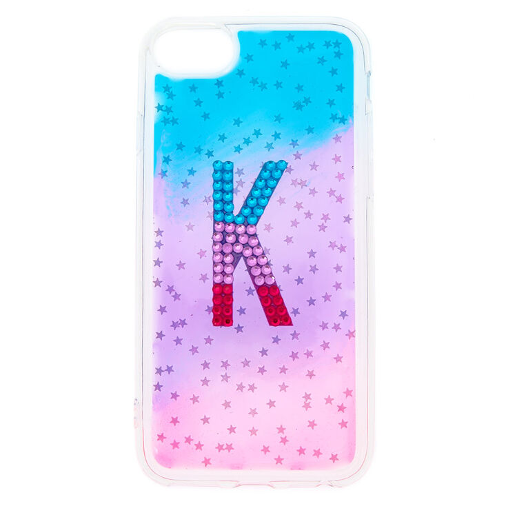 Coque de portable &eacute;toile Initiale K d&eacute;grad&eacute; - Compatible avec iPhone 6/7/8,