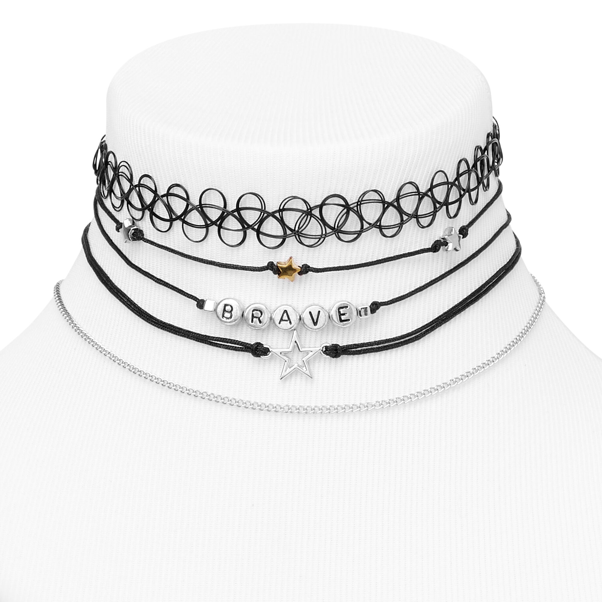 Claire's top choker set