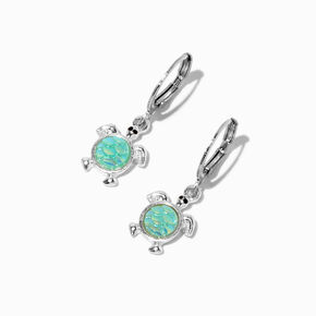 Green UV Colour-Changing Turtle Drop Earrings,